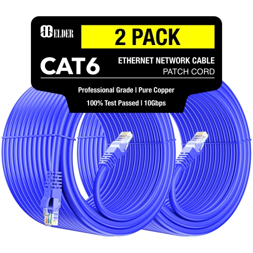 ISTAR Cat 8 Ethernet Cable 26AWG 40Gbps 2000Mhz SFTP Patch Cord Heavy Duty  Weatherproof for Router Modem Gaming - 32.8 ft