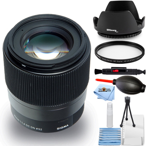 SIGMA  30MM F/1.4 Dc Dn Contemporary Lens for Canon Ef-M - 7PC Accessory Bundle