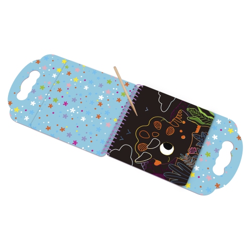 TOOKYLAND Scratch Art Pad Toys - Party Favors and Paper Crafts, For Kids 3 Year Old +