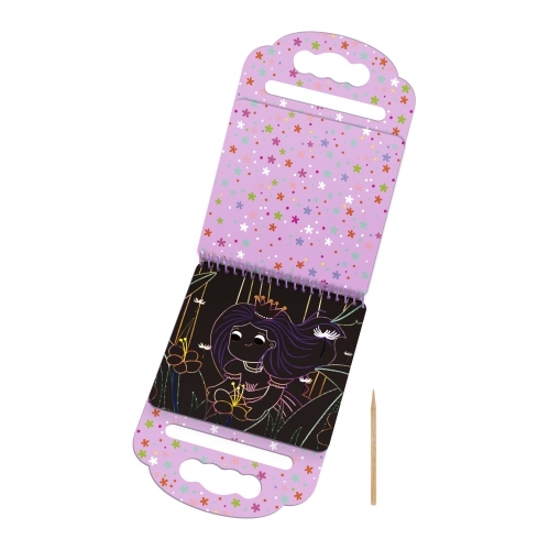 TOOKYLAND Scratch Art Pad Toys - Party Favors and Paper Crafts, For Kids 3 Year Old +