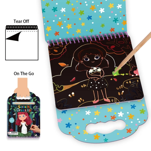 TOOKYLAND – blocs d’art à gratter – Party Favors et Paper Crafts, pour enfants de 3 ans et plus