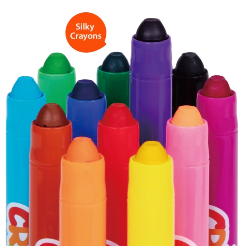 Crayons soyeux lavables pour tout-petits - 6 comptes ; crayons