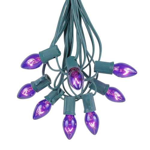 NOVELTY LIGHTS LLC  Novelty Lights C7 Christmas Lights Set - Indoor/outdoor Christmas Light String Hanging Christmas Lights - Outdoor Patio String
