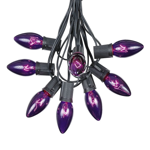 NOVELTY LIGHTS LLC  C9 Christmas String Light Set - Outdoor Christmas Light String - Hanging Christmas Lights - Roofline Light String - Outdoor Patio