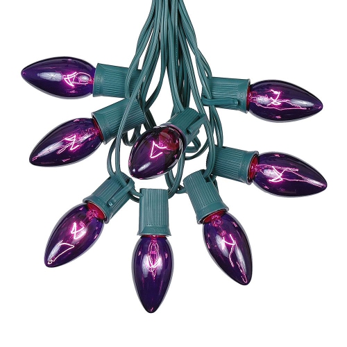 NOVELTY LIGHTS LLC  C9 Christmas String Light Set - Outdoor Christmas Light String - Hanging Christmas Lights - Roofline Light String - Outdoor Patio