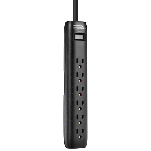 Best Buy Essentials 1080J 6-Outlet Surge Protector (BE-H206-C) - Only at Best Buy