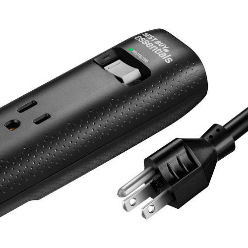 Best Buy Essentials 1080J 6-Outlet Surge Protector (BE-H206-C) - Only at Best Buy