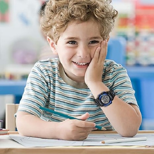 Kids' Digital Sport Watch – Waterproof, LED, Chronograph & Alarm with Silicone Band – Perfect Outdoor Watch for Kids
