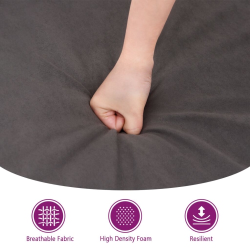 Sofa à 2 sièges en microfibre 120&nbsp;cm gris pâle de vidaXL