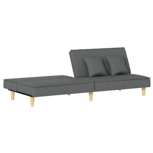 vidaXL Sofa Bed Dark Grey Fabric