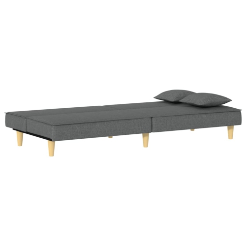 vidaXL Sofa Bed Dark Grey Fabric