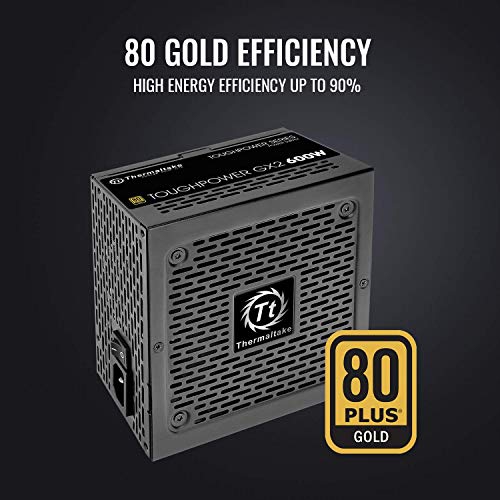 Thermaltake Toughpower GX2 80+ Gold 600W SLI/Crossfire Ready Continuous Power ATX 12V V2.4/EPS V2.92 Non Modular Power..