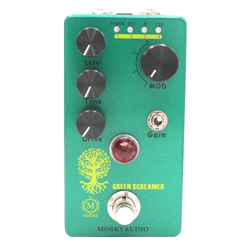 Pédale d'effet de guitare d'overdrive T8 T9 circuit SD1 niveau de tonalité M.
