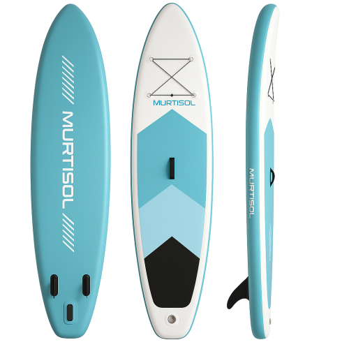 Image 1 of 10.. 11FT Inflatable Stand up Paddle Board Ultra-Thick Durable PVC w/Premium SUP Accessories & Carry Bag |upgraded paddle boards w/ 3 Fish Fin for