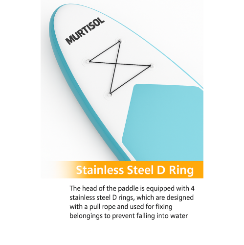 11FT Inflatable Stand up Paddle Board Ultra-Thick Durable PVC w/Premium SUP Accessories & Carry Bag |upgraded paddle boards w/ 3 Fish Fin for