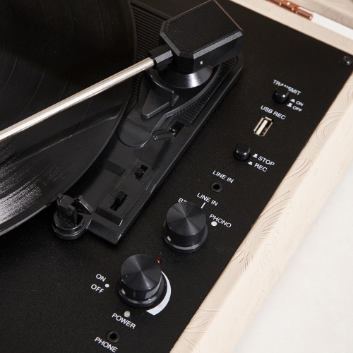 Tourne-disque Bluetooth de luxe ArkRocket Coryphaeus