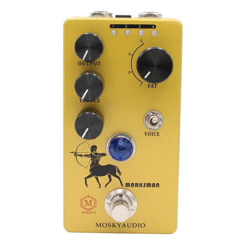 MOSKY  Marksman Boost Overdrive Guitar Effect Pedal Output Treble Gain Control