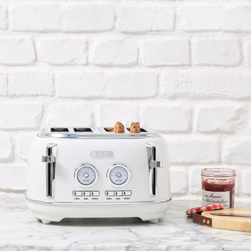 Haden Dorset Toaster - 4-Slice - Ivory