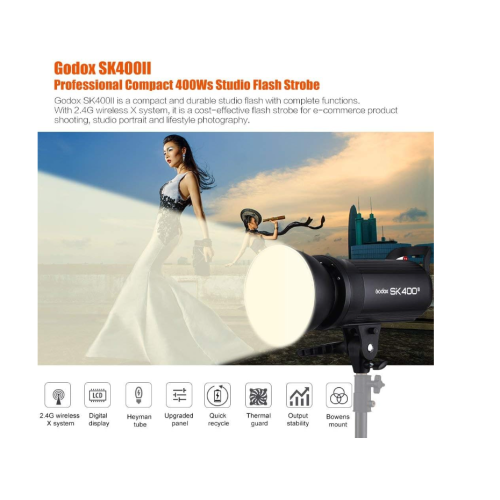 Open Box - Godox SK400II Professional Studio Flash Strobe Light