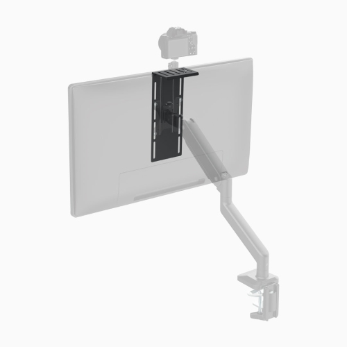 Desky Screen Caddy Shelf – Medium, VESA Monitor Top Shelf, Adjustable Height, Holds 6.6 lb Accessories