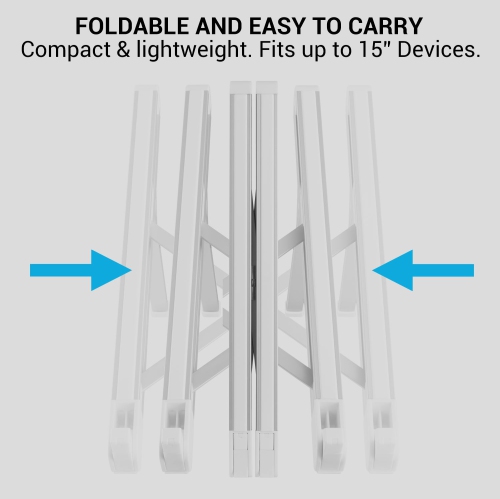 Desky Ultralight Portable Laptop Riser – Ultralight Aluminum, 6 Adjustable Heights, Fits 11–15″, Protective Grip Pads