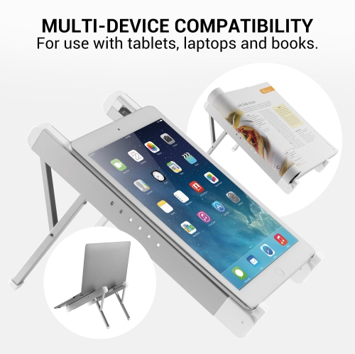 Desky Ultralight Portable Laptop Riser – Ultralight Aluminum, 6 Adjustable Heights, Fits 11–15″, Protective Grip Pads