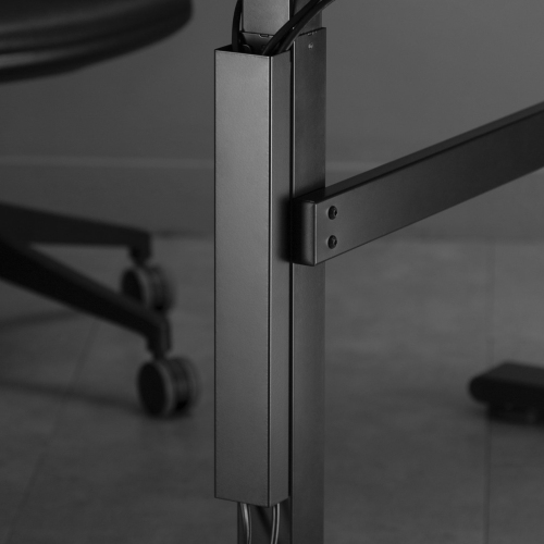 Desky Magnetic Cable Management – Grey, Fits Desky Single Frames, 13.8″ Magnetic Under-Desk Cable Tray