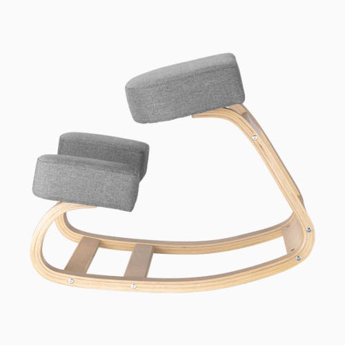 Desky Kneeling Chair – Ergonomic Beechwood Frame, Rocking Posture Design, 10 cm Cushions, Core Support, 220 lb Capacity