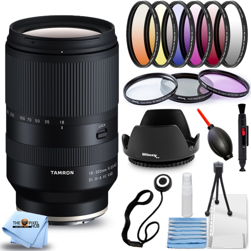 Tamron 18-300mm f/3.5-6.3 Di III-A VC VXD Lens for Sony E - 15PC