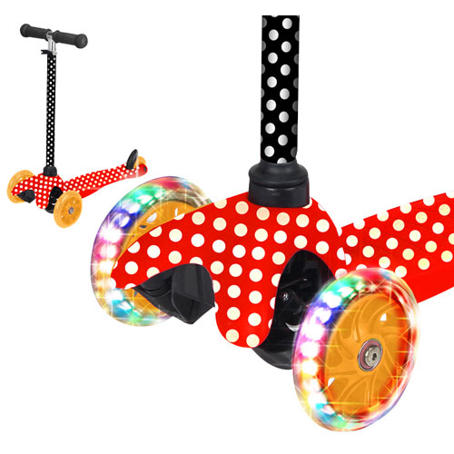 Trottinette Pliable RODEO HD-X8 Pour Enfants Avec Trois Roues - Rouge