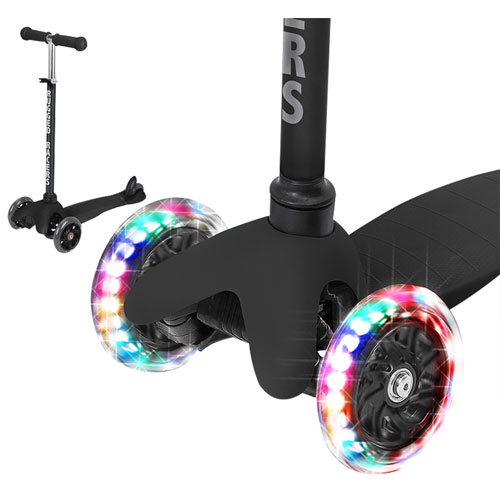 Image 1 de 3.. Trottinette pliable à 3 roulettes Mini de Rugged Racers - Noir