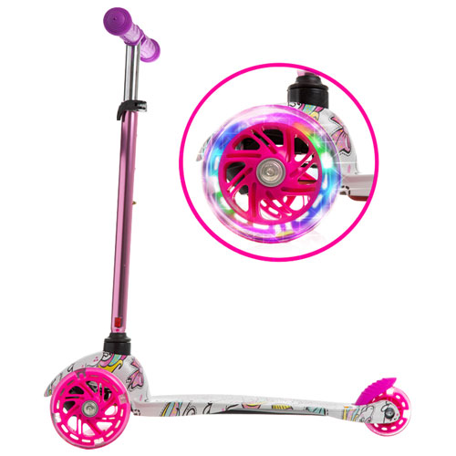 Trottinette pliable à 3 roues Mini de Rugged Racers - Licorne