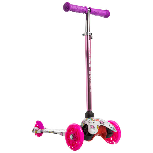 Trottinette pliable à 3 roues Mini de Rugged Racers - Licorne