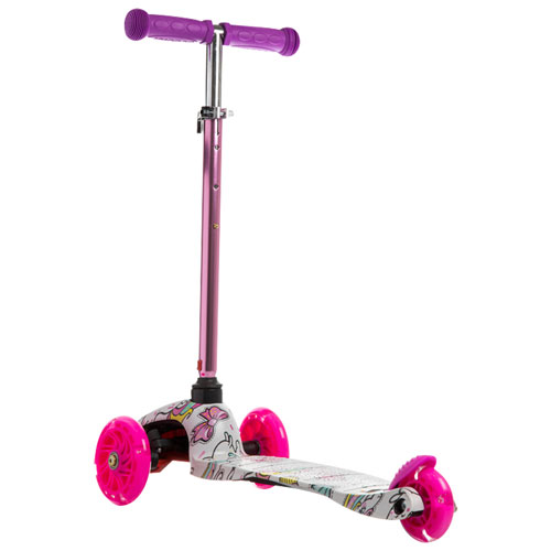 Rugged Racers Mini 3-Wheeled Foldable Kick Scooter - Unicorn Design
