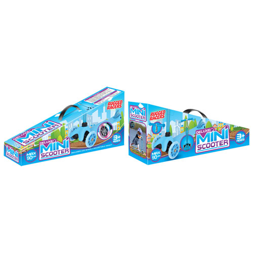 Trottinette pliable à 3 roues Mini de Rugged Racers - Bleu