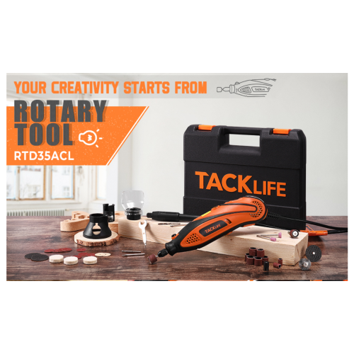 TackLife Power Tools Rotary Tool R3 RTD35ACL 3.2mm 120V 60Hz