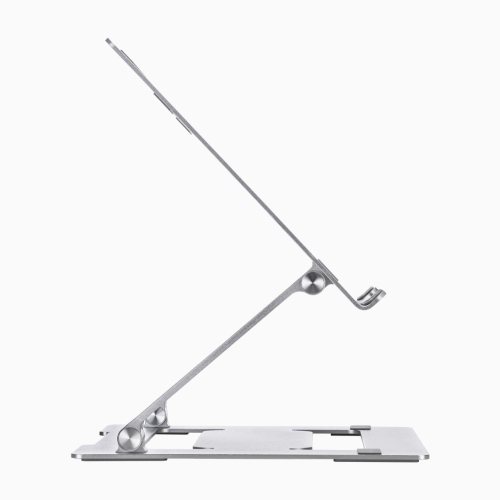 Desky Adjustable Laptop Stand Riser – Aluminum Z-Shape Frame, Height Adjustable, Silicone Pads, 11 lb Capacity