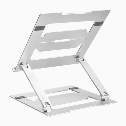 Desky Adjustable Laptop Stand Riser – Aluminum Z-Shape Frame, Height Adjustable, Silicone Pads, 11 lb Capacity