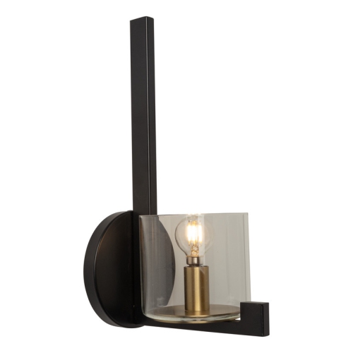 ARTCRAFT LIGHTING  Salinas Collection 1-Light Sconce And Brass In Black