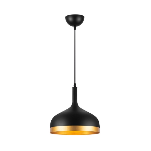 Luminaire suspendu Dash Collection à 1 lampes, noir et doré
