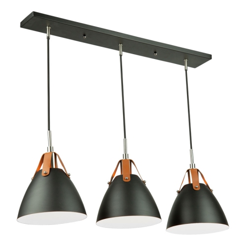 ARTCRAFT LIGHTING  Tote 3 Light Island In Black