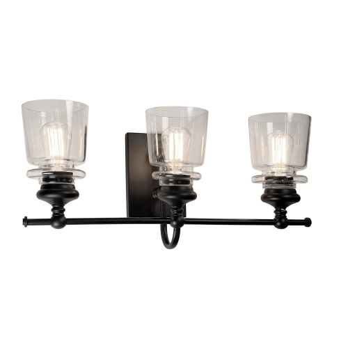 ARTCRAFT LIGHTING  Castara 3 Light Wall Light Ac11593Bk