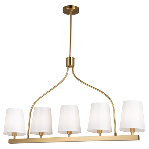 ARTCRAFT LIGHTING  Rhythm 5 Light Island Brushed In Gold