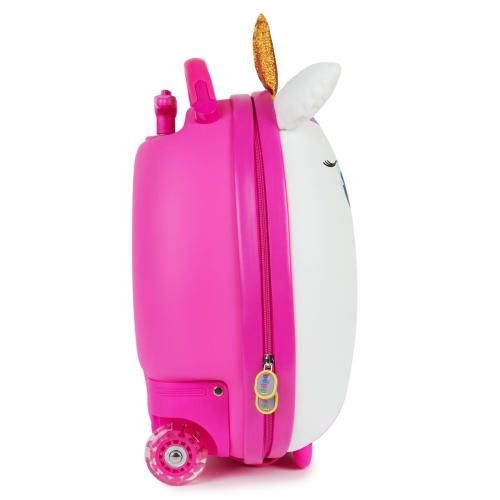 BOPPI Tiny Trekker Kids Luggage - Lightweight Travel Suitcase Carry On Cabin Bag with Wheels and Stopper for Toddlers