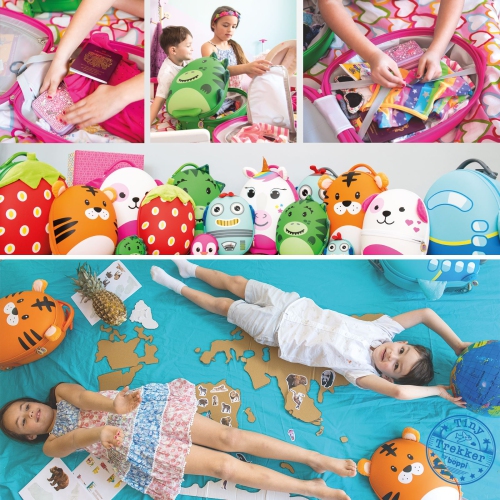Valise pour enfants Tiny Trekker de BOPPI - valise de voyage légère avec sac de cabine à roulettes et bouchon pour les tout-petits