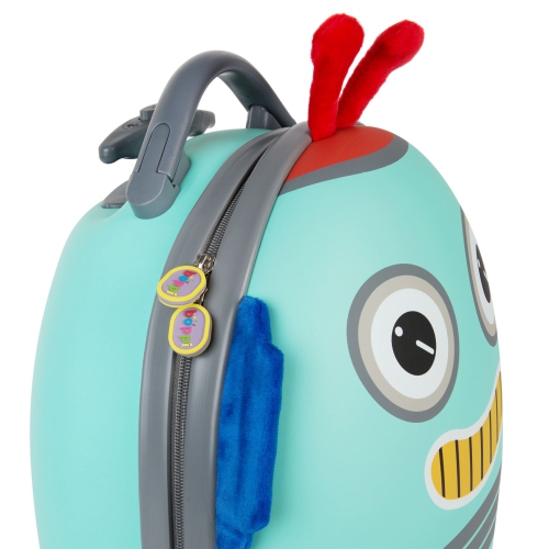 BOPPI Tiny Trekker Kids Luggage - Lightweight Travel Suitcase Carry On Cabin Bag with Wheels and Stopper for Toddlers