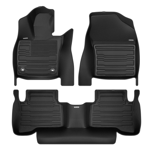 TUXMAT  - for Toyota Prius 2023-2026 Models - Custom Car Mats - Maximum Coverage, All Weather, Laser Measured - This Full Set Includes 1St And 2Nd