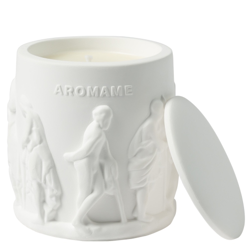 Scented Candles, Organic Soy Candles with Sculptured Plaster Container