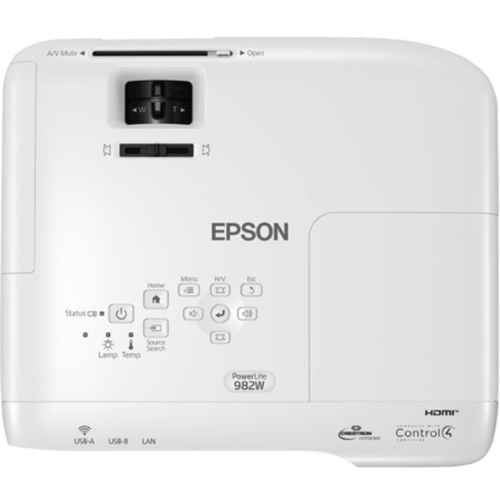 Epson 982W PowerLite 982W 3LCD WXGA Classroom Projector with Dual HDMI