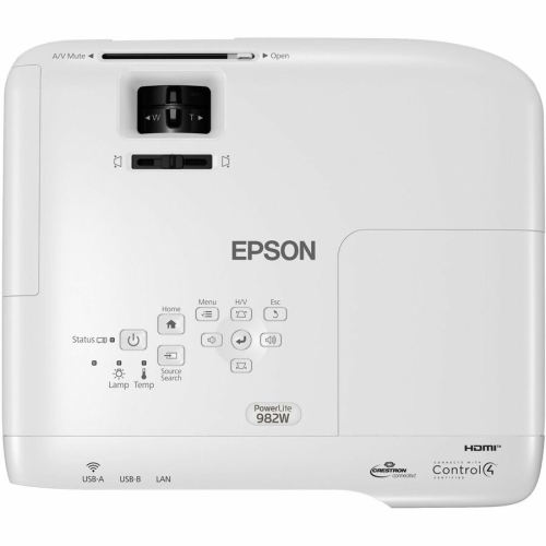 Epson 982W PowerLite 982W 3LCD WXGA Classroom Projector with Dual HDMI